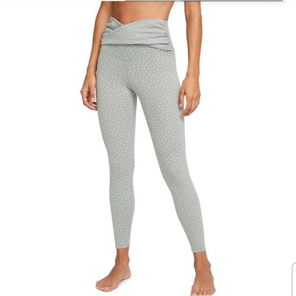 Nike Yoga Dots Twist 7/8 Tights Leggings High Rise Small - Picture 1 of 15